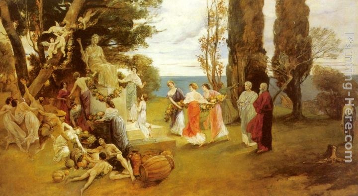 Friedrich August von Kaulbach In Arcadia